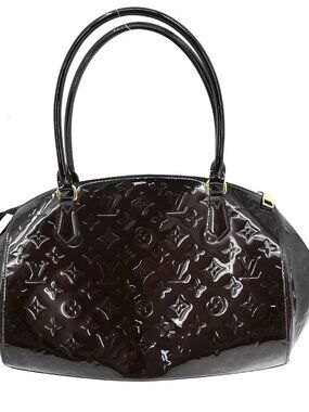 LOUIS VUITTON PURPLE VERNIS SHERWOOD GM HANDBAG M91489 FL4130 NQ05955